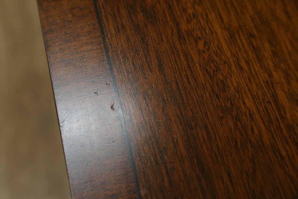 イギリスアンティーク　マホガニー材　収納引き出し付きのシンプルなコンソールテーブル　(R-084215)