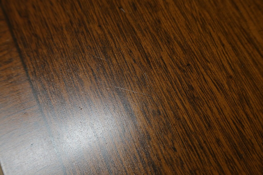 イギリスアンティーク　マホガニー材　収納引き出し付きのシンプルなコンソールテーブル　(R-084215)