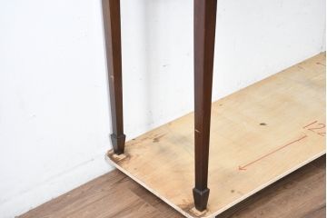 イギリスアンティーク　マホガニー材　収納引き出し付きのシンプルなコンソールテーブル(サイドテーブル、飾り台)(R-084215)