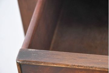 イギリスアンティーク　マホガニー材　収納引き出し付きのシンプルなコンソールテーブル(サイドテーブル、飾り台)(R-084215)