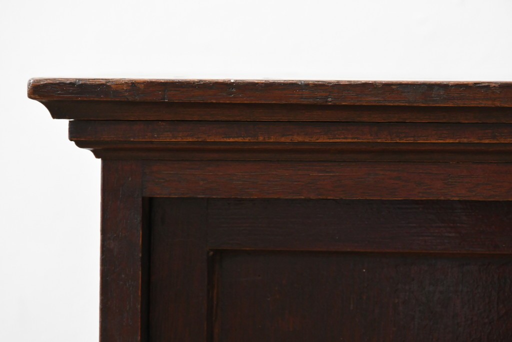 和製アンティーク　希少デザイン!!　古い商家で使われていた作りの良い帳場ローボード　(R-084217)