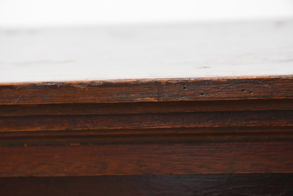 和製アンティーク　希少デザイン!!　古い商家で使われていた作りの良い帳場ローボード　(R-084217)