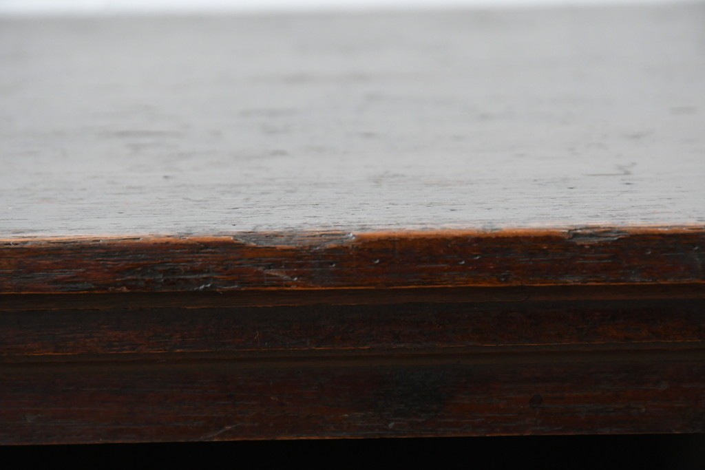 和製アンティーク　希少デザイン!!　古い商家で使われていた作りの良い帳場ローボード　(R-084217)