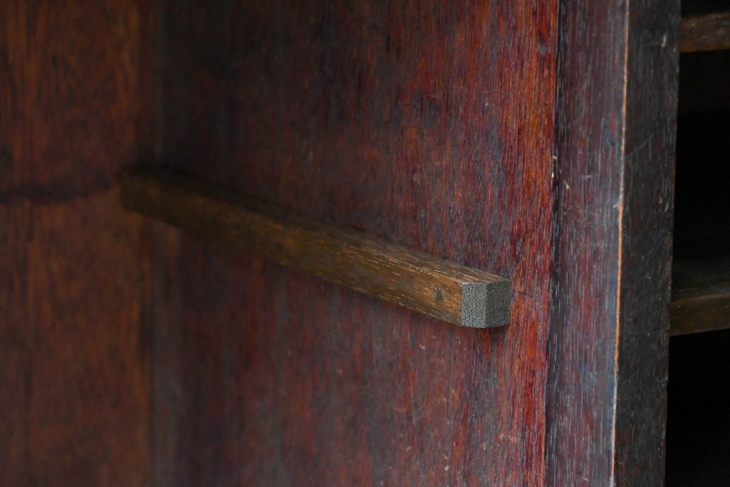 和製アンティーク　希少デザイン!!　古い商家で使われていた作りの良い帳場ローボード　(R-084217)