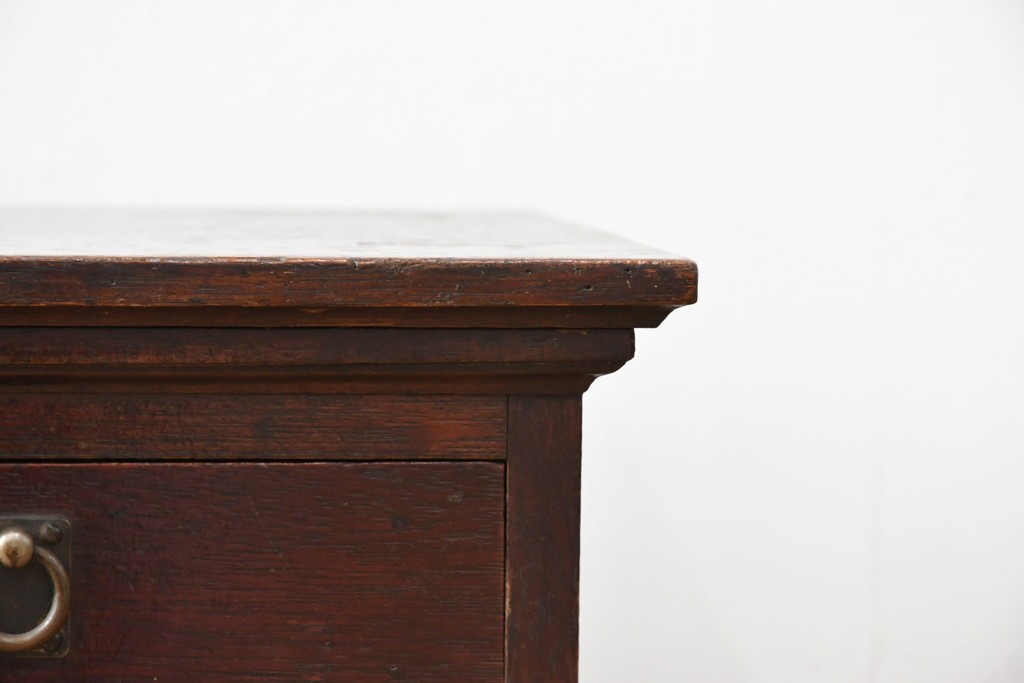 和製アンティーク　希少デザイン!!　古い商家で使われていた作りの良い帳場ローボード　(R-084217)