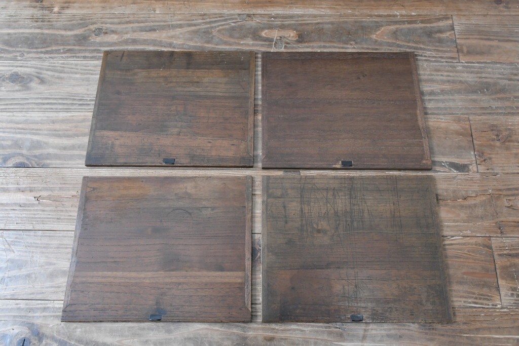 和製アンティーク　希少デザイン!!　古い商家で使われていた作りの良い帳場ローボード　(R-084217)