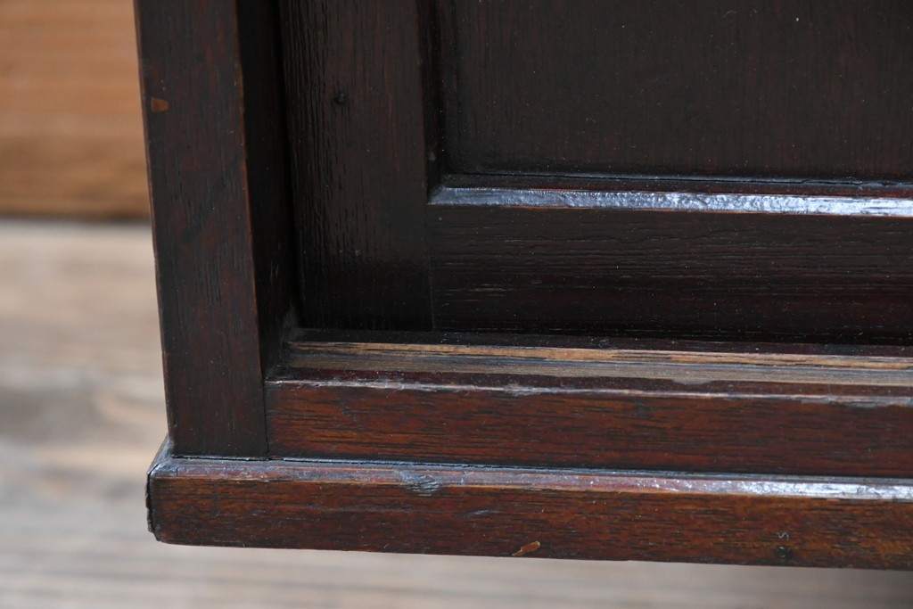 和製アンティーク　希少デザイン!!　古い商家で使われていた作りの良い帳場ローボード　(R-084217)