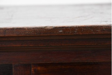 和製アンティーク　希少デザイン!!　古い商家で使われていた作りの良い帳場ローボード　(R-084217)