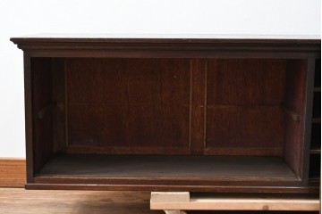 和製アンティーク　希少デザイン!!　古い商家で使われていた作りの良い帳場ローボード　(R-084217)