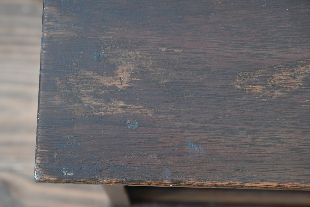 和製アンティーク　希少デザイン!!　古い商家で使われていた作りの良い帳場ローボード　(R-084217)