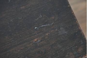 和製アンティーク　希少デザイン!!　古い商家で使われていた作りの良い帳場ローボード　(R-084217)