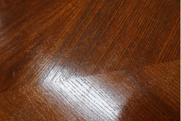 中古　超美品　総欅(ケヤキ)材　漆塗り　趣ある木目が美しい大振りな囲炉裏テーブル　(R-084221)