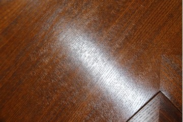 中古　超美品　総欅(ケヤキ)材　漆塗り　趣ある木目が美しい大振りな囲炉裏テーブル　(R-084221)