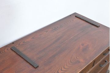 中古　美品‼　国産職人手作り品　内部桐材の上質なローボード(テレビ台、テレビボード、サイドボード、リビングボード、収納棚)(R-084222)