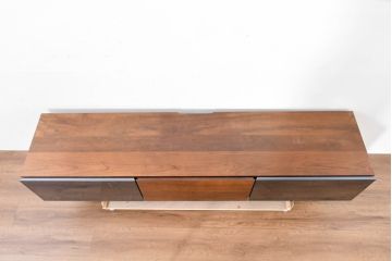 中古　美品　Cassinaixc.(カッシーナイクスシー)　BREATH(ブレス)　洗練されたモダンデザインが素敵なシアターボード(テレビ台、テレビボード、リビングボード、ローボード、収納棚、戸棚)(R-084226)