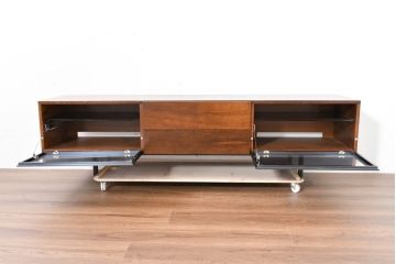 中古　美品　Cassinaixc.(カッシーナイクスシー)　BREATH(ブレス)　洗練されたモダンデザインが素敵なシアターボード(テレビ台、テレビボード、リビングボード、ローボード、収納棚、戸棚)(R-084226)