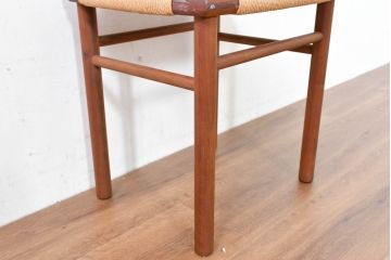 中古　美品　ドモク堂　ペーパーコード　自然で温かみのある雰囲気が魅力のスツール(椅子、チェア、イス)(R-084227)