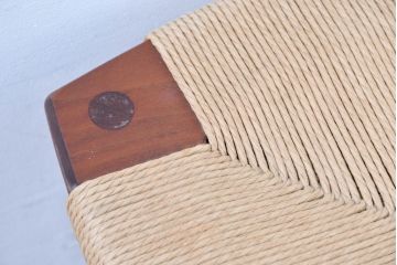 中古　美品　ドモク堂　ペーパーコード　自然で温かみのある雰囲気が魅力のスツール(椅子、チェア、イス)(R-084227)
