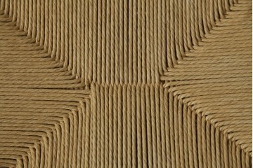 中古　美品　ドモク堂　ペーパーコード　自然で温かみのある雰囲気が魅力のスツール　(R-084227)