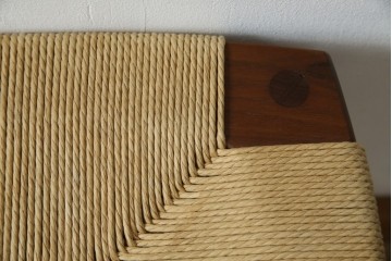 中古　美品　ドモク堂　ペーパーコード　自然で温かみのある雰囲気が魅力のスツール　(R-084227)