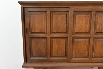中古　美品‼　希少な廃番品‼　カリモク家具(karimoku)　COLONIAL(コロニアル)シリーズ　シンプルながらも品のある佇まいが美しい下駄箱(玄関ボード、収納棚、戸棚、シューズボックス、靴箱、キャビネット)(R-084233)