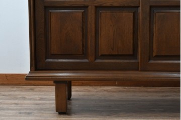 中古　美品!!　希少な廃番品!!　カリモク家具(karimoku)　COLONIAL(コロニアル)シリーズ　シンプルながらも品のある佇まいが美しい下駄箱　(R-084233)