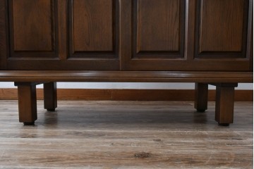 中古　美品!!　希少な廃番品!!　カリモク家具(karimoku)　COLONIAL(コロニアル)シリーズ　シンプルながらも品のある佇まいが美しい下駄箱　(R-084233)