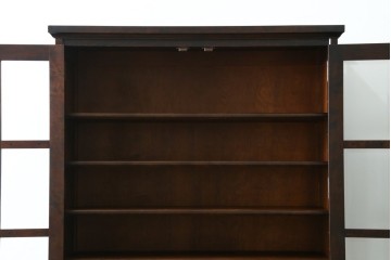 中古　北海道民芸家具　HM160K　美しい木肌とシックな佇まいが魅力的なキャビネット　(R-084237)