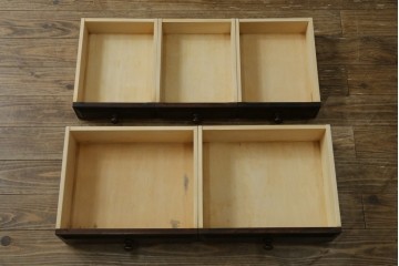 中古　北海道民芸家具　HM160K　美しい木肌とシックな佇まいが魅力的なキャビネット　(R-084237)