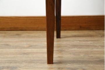 デンマークビンテージ　美しい木目が印象的なローズウッド材のエクステンションセンターテーブル(ローテーブル、ドローリーフテーブル、リビングテーブル、北欧、ヴィンテージ)(R-084242)
