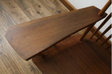 和製ヴィンテージ　小田急ハルク購入　ジョージナカシマ　LOUNGE ARM(ラウンジアーム)　One Arm(ワンアーム、片肘)　CN103　右アーム付きラウンジチェア　(R-084243)