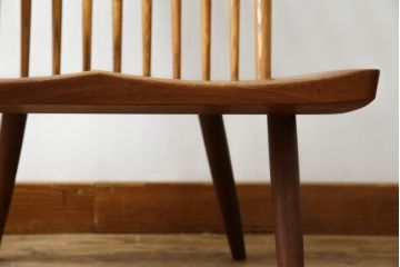 和製ヴィンテージ　小田急ハルク購入　ジョージナカシマ　LOUNGE ARM(ラウンジアーム)　One Arm(ワンアーム、片肘)　CN103　右アーム付きラウンジチェア　(R-084243)