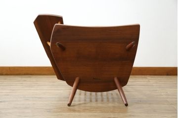 和製ヴィンテージ　小田急ハルク購入　ジョージナカシマ　LOUNGE ARM(ラウンジアーム)　One Arm(ワンアーム、片肘)　CN103　右アーム付きラウンジチェア　(R-084243)