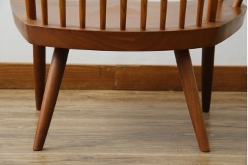 和製ヴィンテージ　小田急ハルク購入　ジョージナカシマ　LOUNGE ARM(ラウンジアーム)　One Arm(ワンアーム、片肘)　CN103　右アーム付きラウンジチェア　(R-084243)