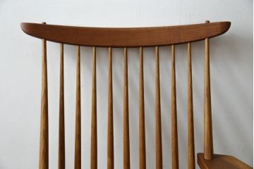 和製ヴィンテージ　小田急ハルク購入　ジョージナカシマ　LOUNGE ARM(ラウンジアーム)　One Arm(ワンアーム、片肘)　CN103　左アーム付きラウンジチェア　(R-084244)