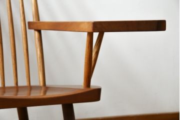和製ヴィンテージ　小田急ハルク購入　ジョージナカシマ　LOUNGE ARM(ラウンジアーム)　One Arm(ワンアーム、片肘)　CN103　左アーム付きラウンジチェア　(R-084244)