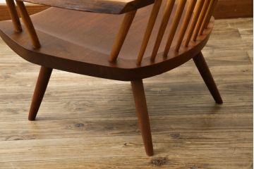 和製ヴィンテージ　小田急ハルク購入　ジョージナカシマ　LOUNGE ARM(ラウンジアーム)　One Arm(ワンアーム、片肘)　CN103　左アーム付きラウンジチェア　(R-084244)