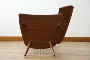 和製ヴィンテージ　小田急ハルク購入　ジョージナカシマ　LOUNGE ARM(ラウンジアーム)　One Arm(ワンアーム、片肘)　CN103　左アーム付きラウンジチェア　(R-084244)