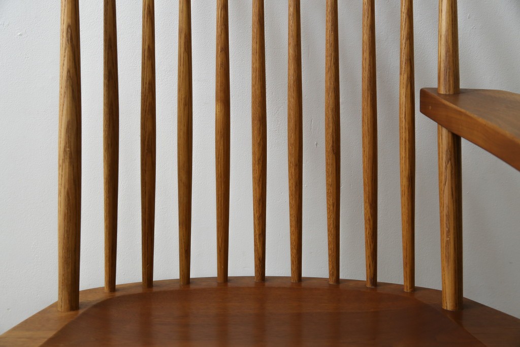 和製ヴィンテージ　小田急ハルク購入　ジョージナカシマ　LOUNGE ARM(ラウンジアーム)　One Arm(ワンアーム、片肘)　CN103　左アーム付きラウンジチェア　(R-084244)