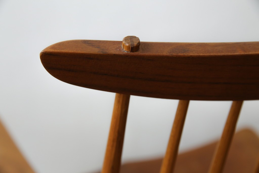 和製ヴィンテージ　小田急ハルク購入　ジョージナカシマ　LOUNGE ARM(ラウンジアーム)　One Arm(ワンアーム、片肘)　CN103　左アーム付きラウンジチェア　(R-084244)