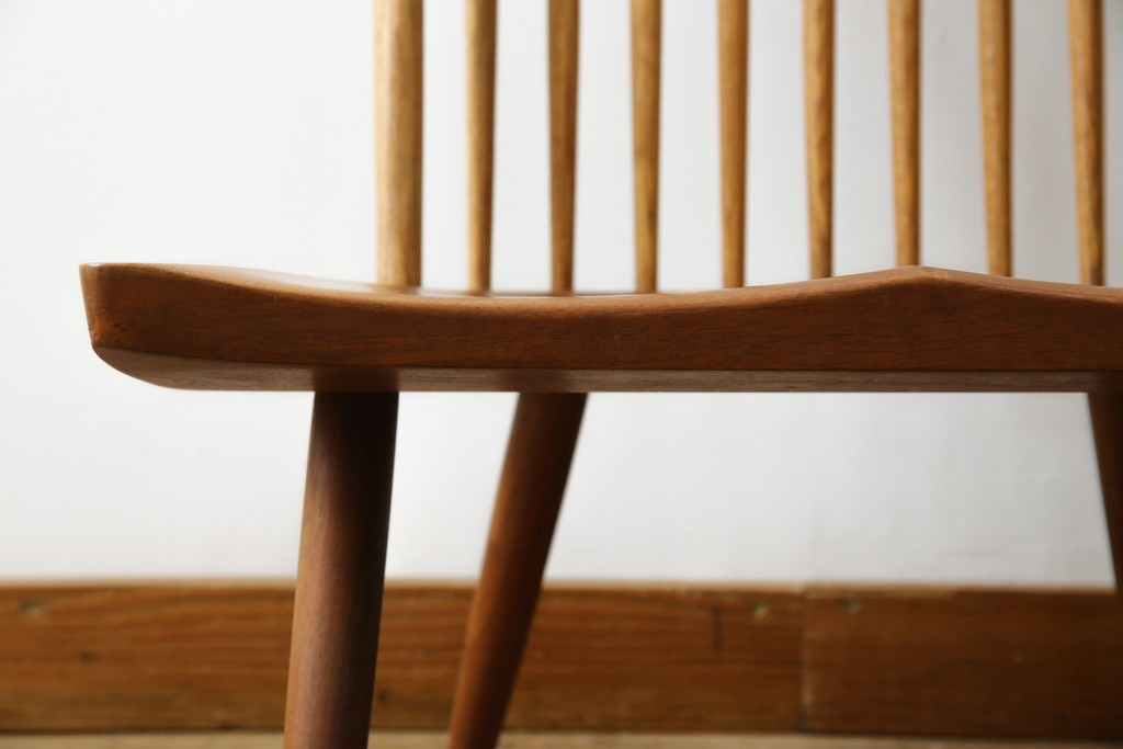 和製ヴィンテージ　小田急ハルク購入　ジョージナカシマ　LOUNGE ARM(ラウンジアーム)　One Arm(ワンアーム、片肘)　CN103　左アーム付きラウンジチェア　(R-084244)