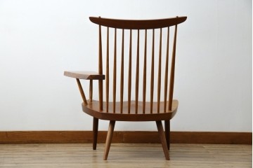 和製ヴィンテージ　小田急ハルク購入　ジョージナカシマ　LOUNGE ARM(ラウンジアーム)　One Arm(ワンアーム、片肘)　CN103　左アーム付きラウンジチェア　(R-084244)