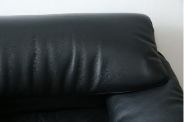 中古　美品　展示品　Poltromec(ポルトロメック)社　ジェミニシリーズ　レザー(本革)　1人掛けソファ(一人掛け、1Pソファ)(定価約30万円)(R-084249)