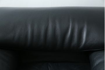 中古　美品　展示品　Poltromec(ポルトロメック)社　ジェミニシリーズ　レザー(本革)　1人掛けソファ(一人掛け、1Pソファ)(定価約30万円)(R-084249)