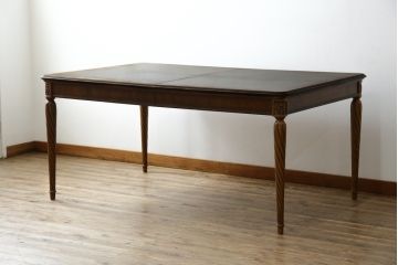 中古　DREXEL HERITAGE(ドレクセルヘリテイジ)　Tuscany Manor(タスカニー・マナー)　優雅な彫刻が上質なアンティーク空間を演出するダイニングテーブル(食卓、4人掛け、6人掛け)(R-084252)
