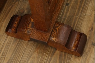 中古　超美品!!　総漆塗り　タモ材　一枚板　職人手作りの工芸家具　螺鈿(ラデン)細工の日輪紋様が存在感を放つ衝立て　定価約75万円　(R-084257)