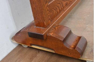 中古　超美品‼　職人手作り　工芸家具　総漆塗り　タモ材　一枚板　螺鈿(ラデン)細工の日輪紋様が存在感を放つ衝立て(衝い立て、パーテーション、間仕切り)(定価約75万円)(R-084257)