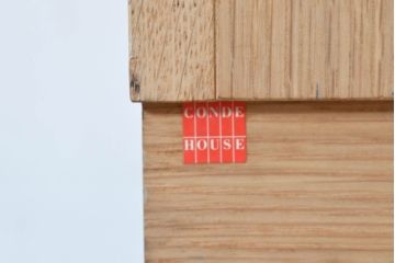 中古　CONDE HOUSE(カンディハウス)　オーク材の温もりとシンプルモダンなデザインが魅力のサイドキャビネット(サイドボード、戸棚、収納棚)(R-084258)