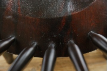 中古　美品!!　民芸家具　落ち着いた色味が上品な雰囲気を醸し出すウィンザーチェア(板座チェア、ダイニングチェア、アームレスチェア、椅子、イス)(R-084260)