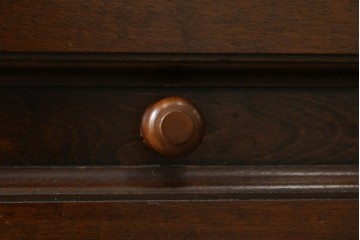 中古　美品　松本民芸家具　希少モデル　格子模様が特徴的なK型ライティングビューロー　(R-084262)